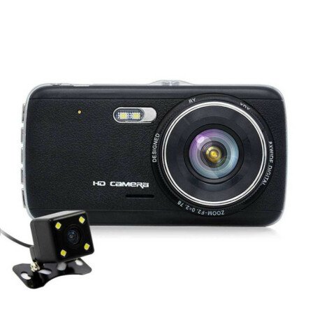 Camera Auto Dubla iUni Dash DC05, Super Full HD, Senzor G, LCD 4.0 Inch, Detectare miscare, Night vi